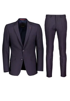 Roy Robson Hosenanzug Slim Fit Lila/Dunkelblau