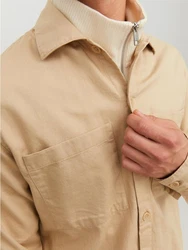 Jack & Jones Langarmhemd JPRPETE 6062 Sand