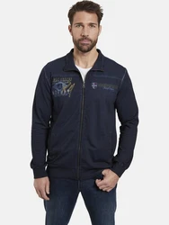 Jan Vanderstorm Sweatjacke SIVID Blau/Dunkelblau