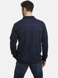 Jan Vanderstorm Sweatjacke SIVID Blau/Dunkelblau