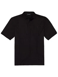 Poloshirt Herren Pique Poloshirt LV-1000 (Schwarz, 4XL) Herren Polo Shirt