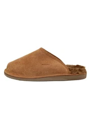 Hausschuh Herren Lammfell Hausschuhe Anton Cognac Merino Schaffell Echtleder