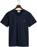 GANT T-Shirt V-Neck Slim Fit SLIM SHIELD V-NECK T-SHIRT marine GANT T-Shirt V-Neck Slim Fit SLIM SHIELD V-NECK T-SHIRT marine