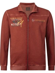 Jan Vanderstorm Sweatjacke SIVID Rot