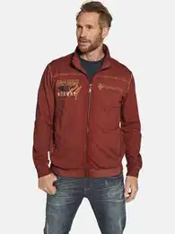 Sweatjacke SIVID, oil-dyed Optik
