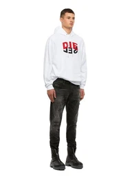 Kapuzensweatshirt Regular Fit Supersoft Hoodie - S-GIRK-HOOD-N1 Wei