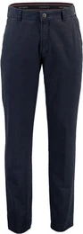 Stoffhose High Stretch Baumwoll-Hose marine Garvey Flat-Front