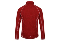 Regatta 2-in-1 Pullover T-Shirt Yonder Powerstretch Midlayer Dunkelrot/Rot