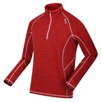 Regatta 2-in-1 Pullover T-Shirt Yonder Powerstretch Midlayer Dunkelrot/Rot
