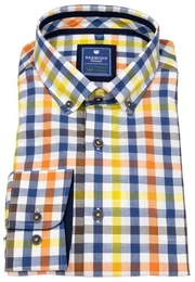Karohemd Button-Down-Kragen