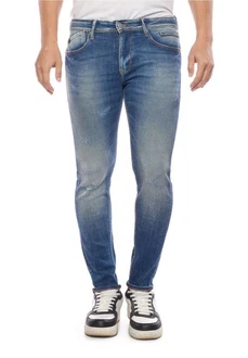 Le Temps Des Cerises Slim-fit Jeans Used-Look