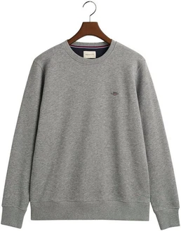 Gant Sweatshirt REG SHIELD C-NECK SWEAT Grau Gant Sweatshirt REG SHIELD C-NECK SWEAT Grau