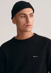 Gant Strickpullover R-Neck COTTON PIQUE C-NECK Schwarz/Dunkelblau/Braun/Dunkelrot