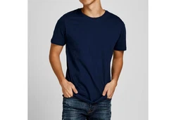 Jack & Jones T-Shirt JJEORGANIC BASIC 3er PACK Dunkelblau/Blau/Hellblau/Weiß