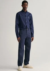 Gant Chinohose Regular Twill  Dunkelblau/Blau