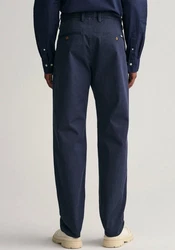 Gant Chinohose Regular Twill  Dunkelblau/Blau
