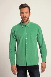 JP1880 Businesshemd Cordhemd Langarm Buttondown Kragen Modern Fit Türkis/Grün/Neonfarben/Dunkelgrün