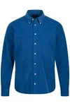 JP1880 Businesshemd Cordhemd Langarm Buttondown Kragen Modern Fit Dunkelblau/Blau