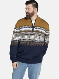 Strickpullover EARL SENAN mit Jacquard-Muster