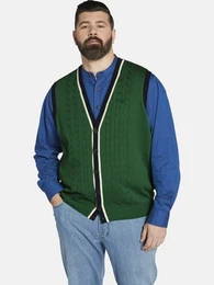 Strickweste DUKE THALEN mit Zopfmuster