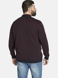 Charles Colby Strickjacke DUKE HAGANSON Dunkelrot/Bordeaux/Lila/Braun