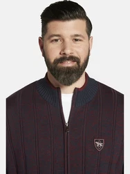Charles Colby Strickjacke DUKE HAGANSON Dunkelrot/Bordeaux/Lila/Braun