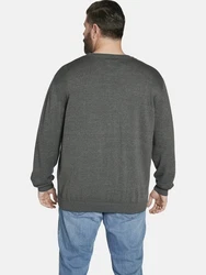 Charles Colby Strickpullover EARL ARCHIE Dunkelgrau/Grau/Braun/Hellgrau
