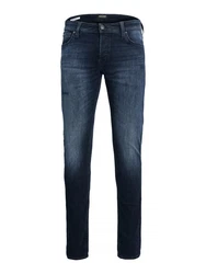 Jack & Jones 5-Pocket-Jeans Slim-Fit Glenn dunkel-blau