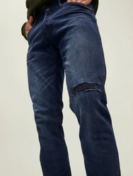 Jack & Jones 5-Pocket-Jeans Slim-Fit Glenn dunkel-blau