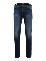 Jack & Jones 5-Pocket-Jeans Slim-Fit Glenn dunkel-blau