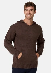 Indicode Strickpullover INLedger Dunkelbraun/Dunkelrot/Braun