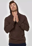 Indicode Strickpullover INLedger Dunkelbraun/Dunkelrot/Braun