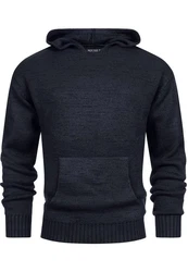Indicode Strickpullover INLedger Hellblau/Dunkelblau
