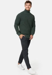 Indicode Strickpullover INHarlan Dunkelgrün/Grün