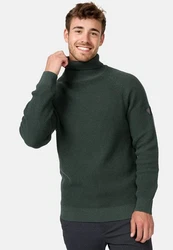 Indicode Strickpullover INHarlan Dunkelgrün/Grün