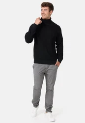Indicode Strickpullover INHarlan Schwarz/Dunkelgrau