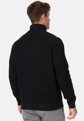 Indicode Strickpullover INHarlan Schwarz/Dunkelgrau