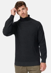 Indicode Strickpullover INHarlan Dunkelgrau/Grau/Schwarz
