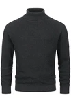 Indicode Strickpullover INHarlan Dunkelgrau/Grau/Schwarz