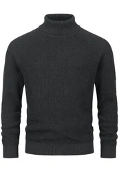Indicode Strickpullover INHarlan Dunkelgrau/Grau/Schwarz