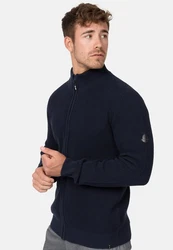 Indicode Sweatjacke INLayton Dunkelblau/Hellblau/Blau