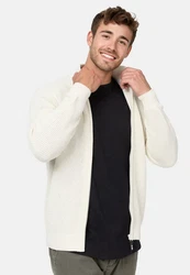 Indicode Sweatjacke INLayton Weiß/Creme/Hellblau