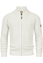 Indicode Sweatjacke INLayton Weiß/Creme/Hellblau