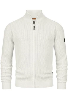 Indicode Sweatjacke INLayton Weiß/Creme/Hellblau