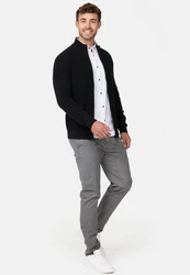 Indicode Sweatjacke INLayton Schwarz/Hellblau