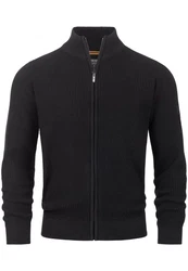 Indicode Sweatjacke INLayton Schwarz/Hellblau