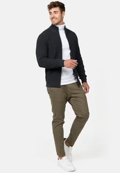 Indicode Sweatjacke INLayton Dunkelgrau/Schwarz/Hellblau/Grau/Rot
