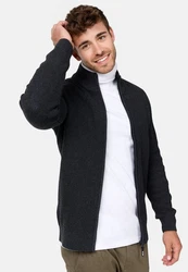 Indicode Sweatjacke INLayton Dunkelgrau/Schwarz/Hellblau/Grau/Rot