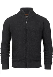 Indicode Sweatjacke INLayton Dunkelgrau/Schwarz/Hellblau/Grau/Rot