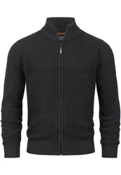 Indicode Sweatjacke INLayton Dunkelgrau/Schwarz/Hellblau/Grau/Rot